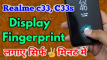 how to set fingerprint lock in realme c33, realme c33s display fingerprint