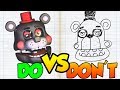 DOs & DON'Ts   Drawing Five Nights At Freddy's Lefty In 1 Minute CHALLENGE!