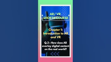 How does AR overlay digital content on the real world?