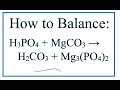 Balancing Chemical Equations with Polyatomic Ions