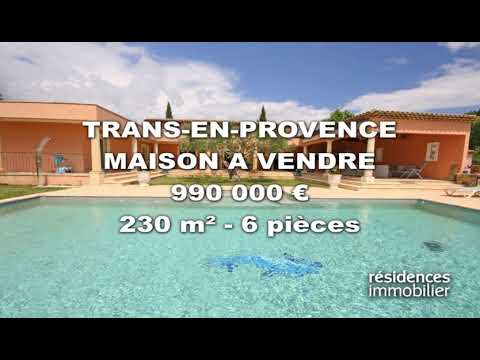 TRANS-EN-PROVENCE - MAISON A VENDRE - 990 000 € - 230 m² - 6 pièces