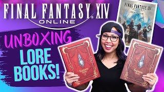 UNBOXING the Final Fantasy XIV Encyclopedia Eorzea Lore Books and Poster Collection 