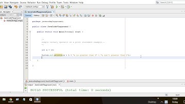 Java Beginners - ternary operator