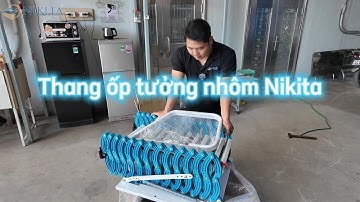 REVIEW - Thang Ốp Tường Nhôm Nikita - Xanh Trắng