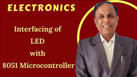 S-VI 5.9 Interfacing of LED with 8051 Microcontroller | Electronics  | Dr. Niteen Mohod