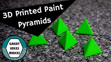 How to 3D Print Paint Pyramids using Fusion 360 and Cura