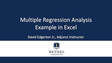 Multiple Linear Regression in Excel