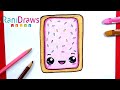 Cómo dibujar un POP TART kawaii - Paso a paso