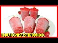 HELADOS DE FRESA/ HELADOS CASEROS CREMOSOS DE FRESA/TAMBIÉN HELADOS DE UVA