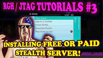 RGH / JTAG TUTORIALS # 3 - INSTALLING A STEALTH SERVER! FREE + PAID SERVERS