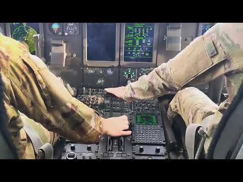 C-130J Takeoff Pilot Cockpit View