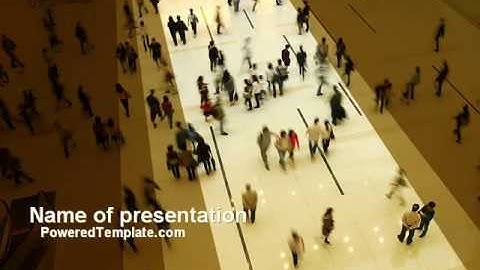 Public Place PowerPoint Template by PoweredTemplate.com