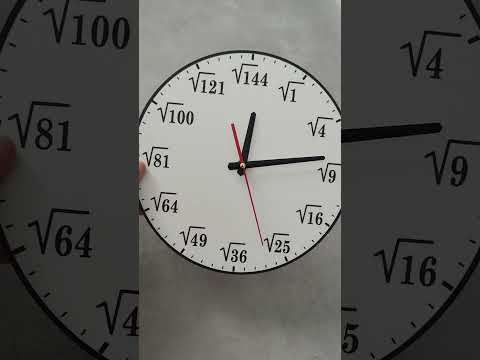 Годинники настінні "Корінь квадратний" для кабінету математики, видео 1