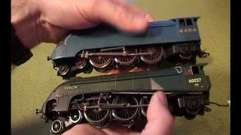 Hornby A4 trains comparison (visual only)