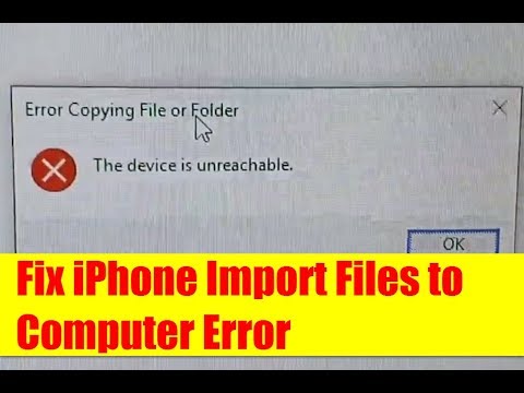 When I transfer photos from iPhone to PC the device is unreachable?