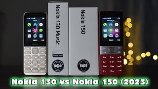 Nokia 130 vs Nokia 150 2023 | Nokia Music Phone Comparison