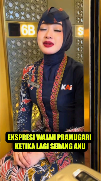 Ekspresi Pramugari Cantik Ketika Lagi Duduk
