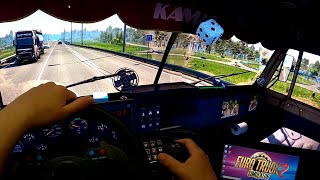 #ETS2 : КамАЗ 5410 #3монитора #TripleScreen #ThrustMasterT300 #ShifterTH8A #ASUS_ROG_BezelFreeKit