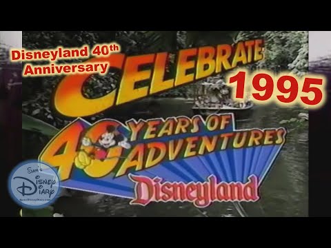 Disneyland 40th Anniversary | 1995 | Celebrate 40 years of Adventure | Will Shriner | Indiana Jones