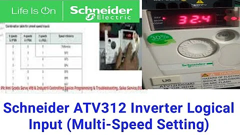 Schneider ATV312 Inverter Logical Input (Multi-Speed Setting)