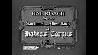Laurel & Hardy - Habeas Corpus (1928, with synchronized music & sound effects)