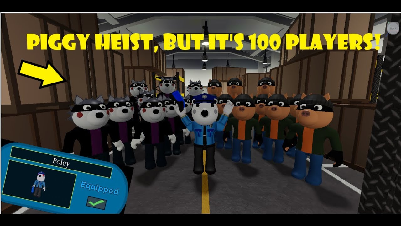 Piggy but it's 100 Players - Roblox