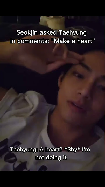 Seokjin commenting in Taehyung's VLIVE omg! 😳