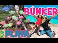 Construyo BUNKER en la PLAYA con PALMERAS