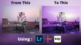 Simple Purple Gradient using Lightroom Mobile and KujiCam screenshot 5
