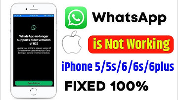 whatsapp not working in iphone 5s/6 |whatsapp no longer supports older versions of ios