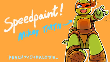 Michelangelo SPEEDPAINT!🧡 (TMNT2012)| @hilarjia #tmnt #tmnt2012 #tmntmikey