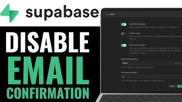 How to Disable Email Confirmation in Supabase 2025 (QUICK GUIDE)