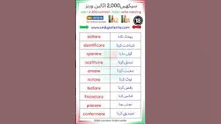 learn 2,000 italian verbs in urdu hindi punjabi video 18