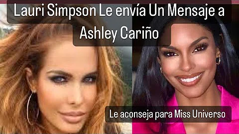 Lauri Simpson  Miss Puerto Rico 1987 y Miss International 1987  le envia un mensaje a ASHLEY CARINO