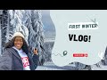 FIRST WINTER ❄️☃️|snow|vlog