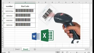 إنشاء باركود على الاكسل يقبله جهاز الباركود باستخدام الخط في دقيقتين| أسرار الإكسل screenshot 2