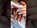 Triple Cat Eye French Tip ✨ Champagne Glazed Nude Nails