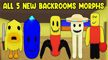 UPDATE - How To Find ALL 5 NEW BACKROOMS MORPHS in Find The Backrooms Morphs