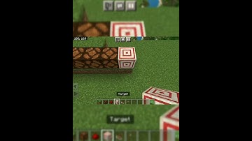 HOW TO MAKE TARGET PRACTICE ON MINECRAFT POCKET EDITION #shorts #ytshort #mcpeshort #mcaddon #bebu