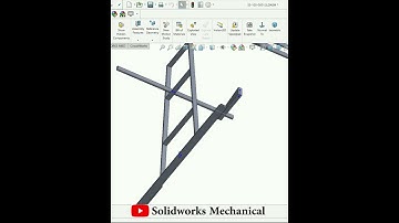Granite Stone Slab A- Frame |Industrial design| |#SolidWorks| #tutorial #videos #shorts