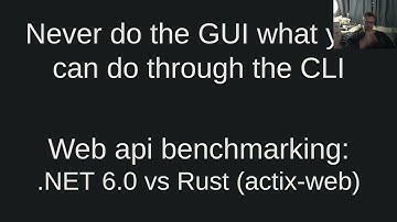 Web api benchmark: .NET 6.0 vs Rust (actix-web)