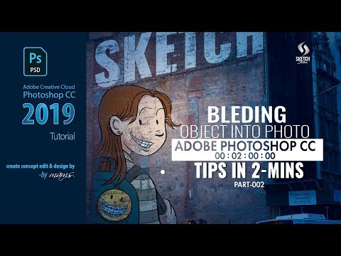 Photoshop Tutorial -Minutes I Blending Object Into Background Photo I Sketch Station