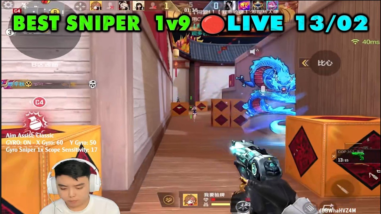 CrossFire: Legends LIVE🔴 Best Sniper China 1v9 SoloQ Rank 13/02 - CF Mobile China