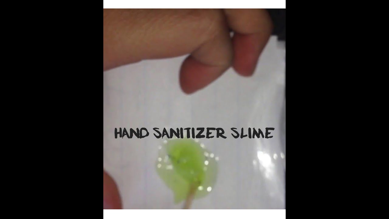 How to make slime with glue and hand sanitizer YouTube