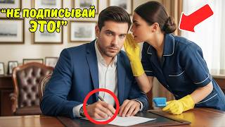 картинка: Бедная уборщица прошептала миллионеру: «НЕ ПОДПИСЫВАЙ ЭТО», и то, что он сделал, удивило всех