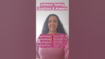 Software Testing questions &answers  - #shorts #trendingshorts #softwaretesting #testers #interview