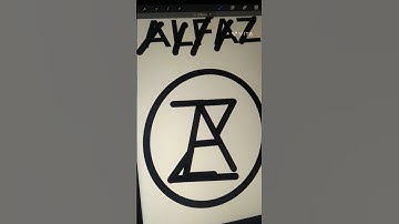 ALFAZ name changed to brand logo on procreate comment your names #brandlogo #procreate #shortvideo