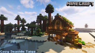 Minecraft Relaxing Longplay - Cozy Seaside Taiga Cottage (No Commentary) [1.20.1]
