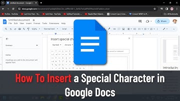 How To Insert a Special Character in Google Docs (Guide)