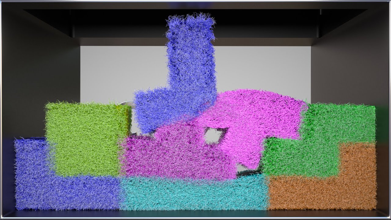 Softbody Tetris V41 | Hair Style ❤️ C4D4U